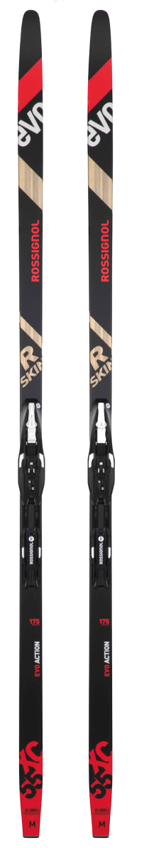 SKIS DE FOND EVO XC 55 SKIN + CONTROL STEP-IN ROSSIGNOL